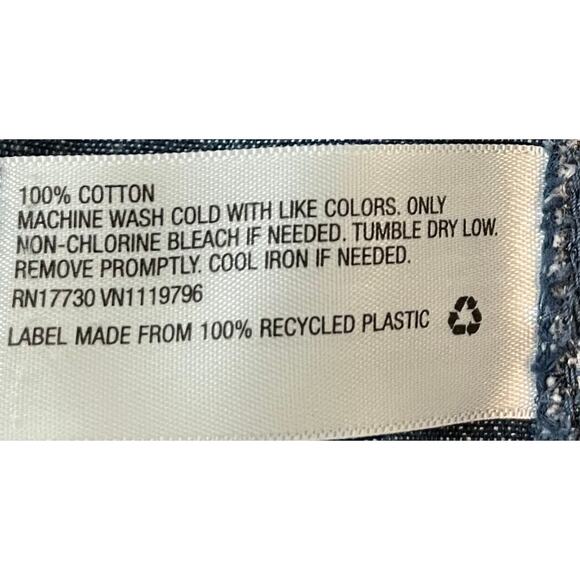 GOODFELLOW CASUAL FLAT FRONT LINDEN SHORTS, MENS, 32, HEATHER BLUE, CHAMBRAY - Picture 10 of 10